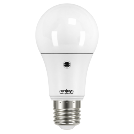 Λάμπα Led Sensor Μέρας-Νύχτας 8,5W E27 2700K Enjoy