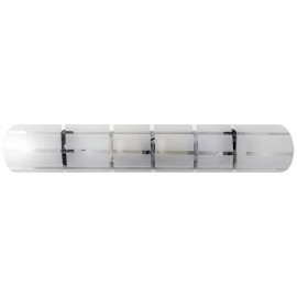 Wall lamp 2 lights Cylinder Glass White 