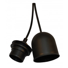 Suspension With Lamp Holder E27 Black 
