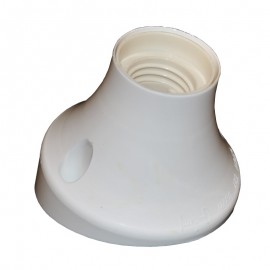 LAMP HOLDER WALL BASE Ε27 WHITE WITH SLOPE 