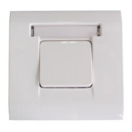Label Button Flush mounted Sweet Line White 