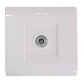 TV Socket Coaxial Flush mounted Sweet Line White