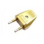 Bipolar Plug Male Bakelite Gold