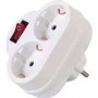 Adaptor Schuko to Schuko with Switch