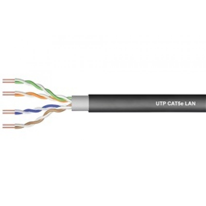 Καλώδιο UTP CAT5e PET Μαύρο (305m) LSN